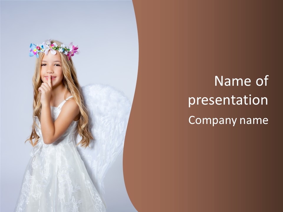 Costume White Playful PowerPoint Template