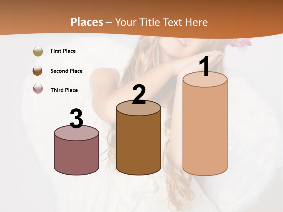 Beautiful Young Happy PowerPoint Template