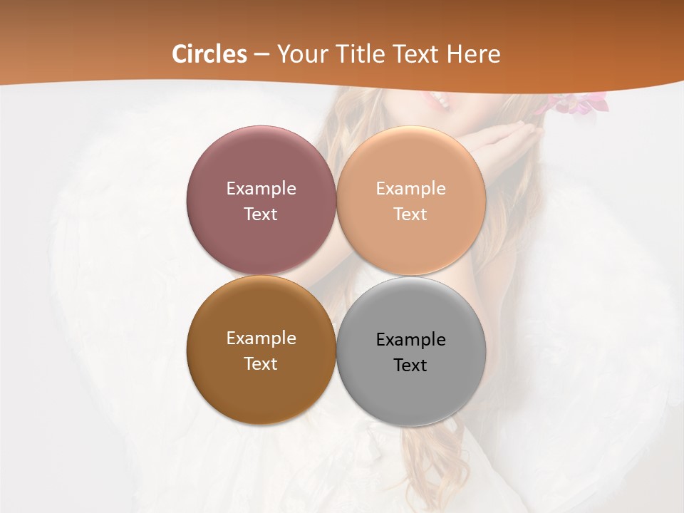 Beautiful Young Happy PowerPoint Template