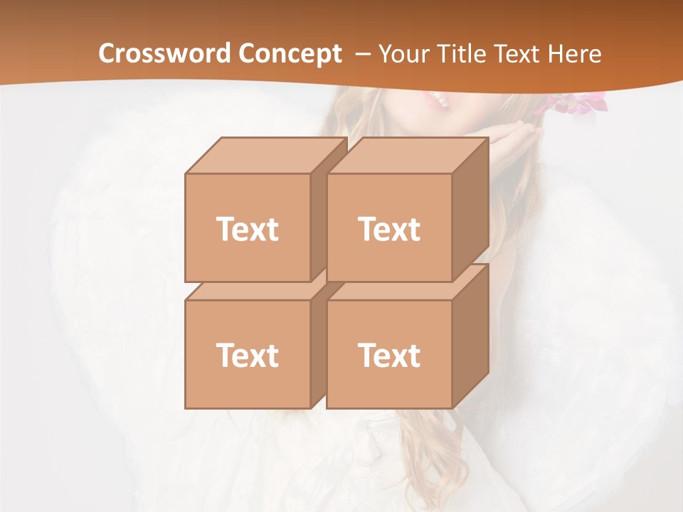 Beautiful Young Happy PowerPoint Template