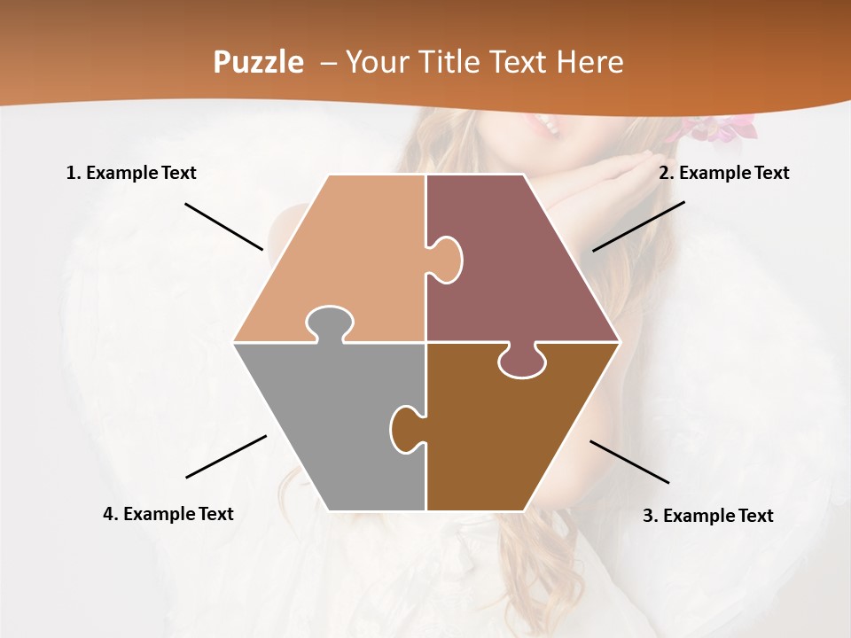 Beautiful Young Happy PowerPoint Template