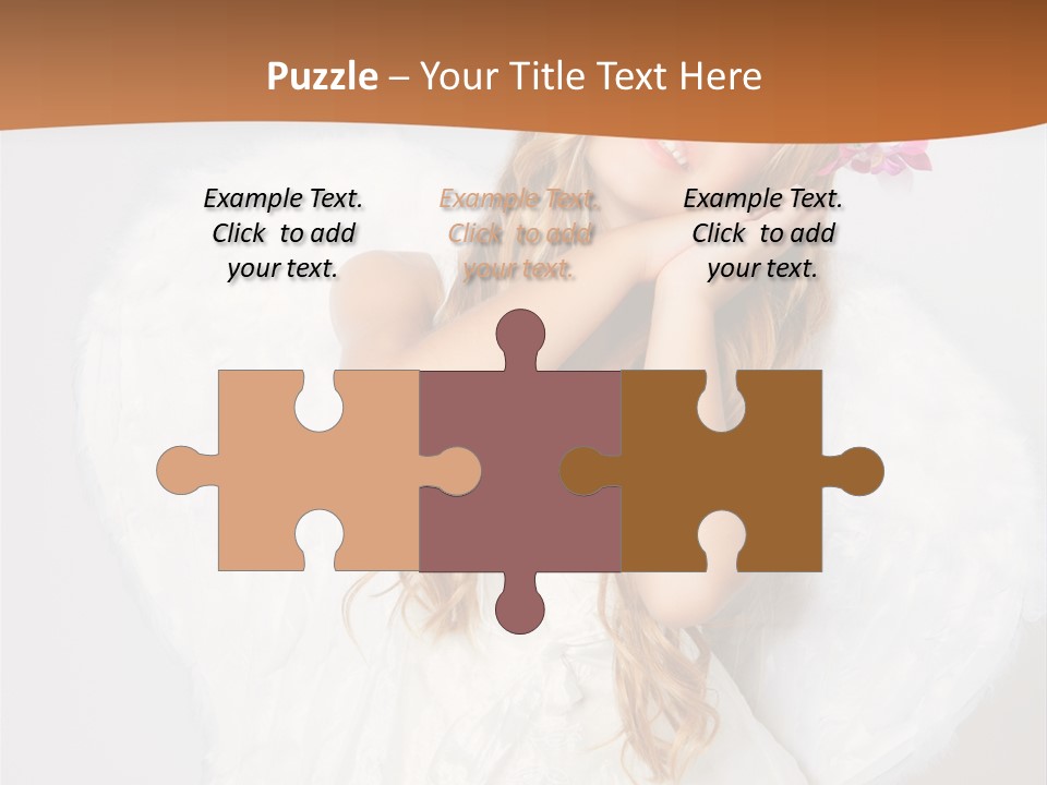 Beautiful Young Happy PowerPoint Template