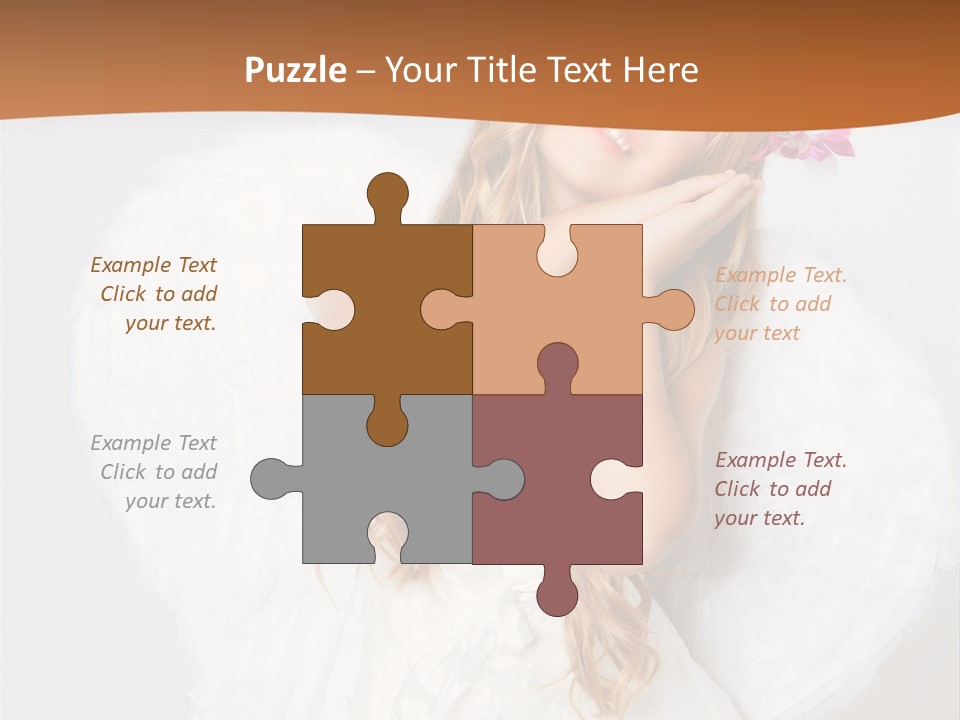 Beautiful Young Happy PowerPoint Template