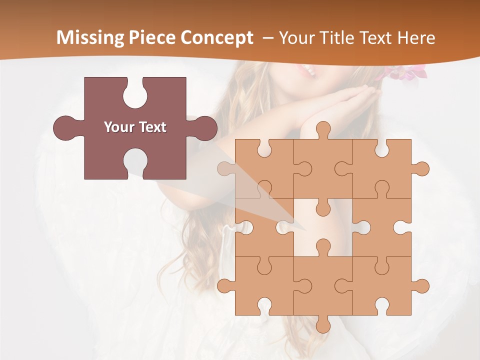 Beautiful Young Happy PowerPoint Template