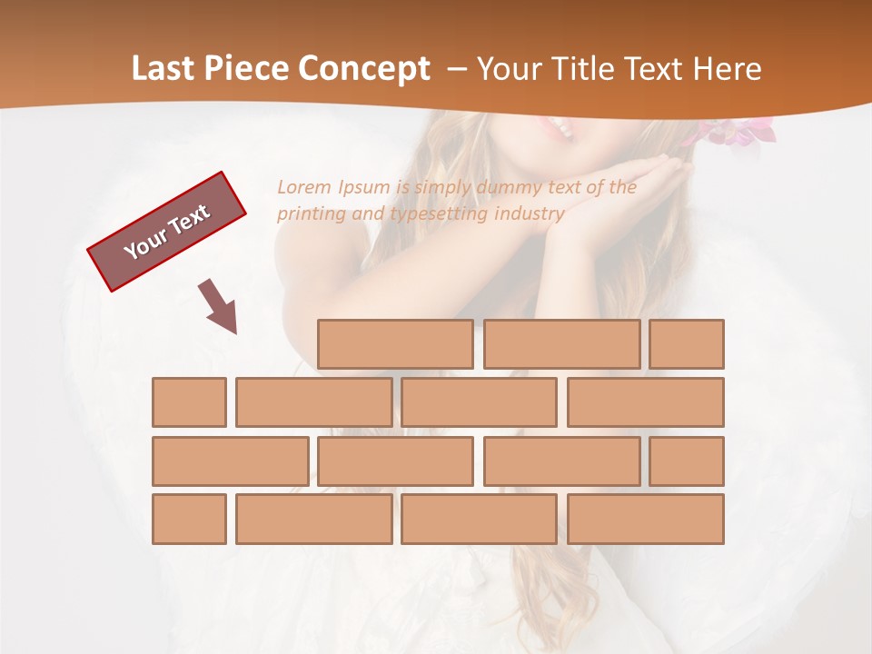 Beautiful Young Happy PowerPoint Template