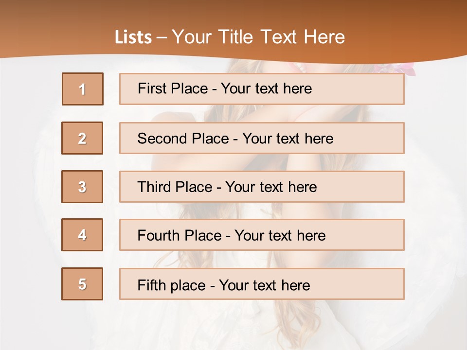Beautiful Young Happy PowerPoint Template