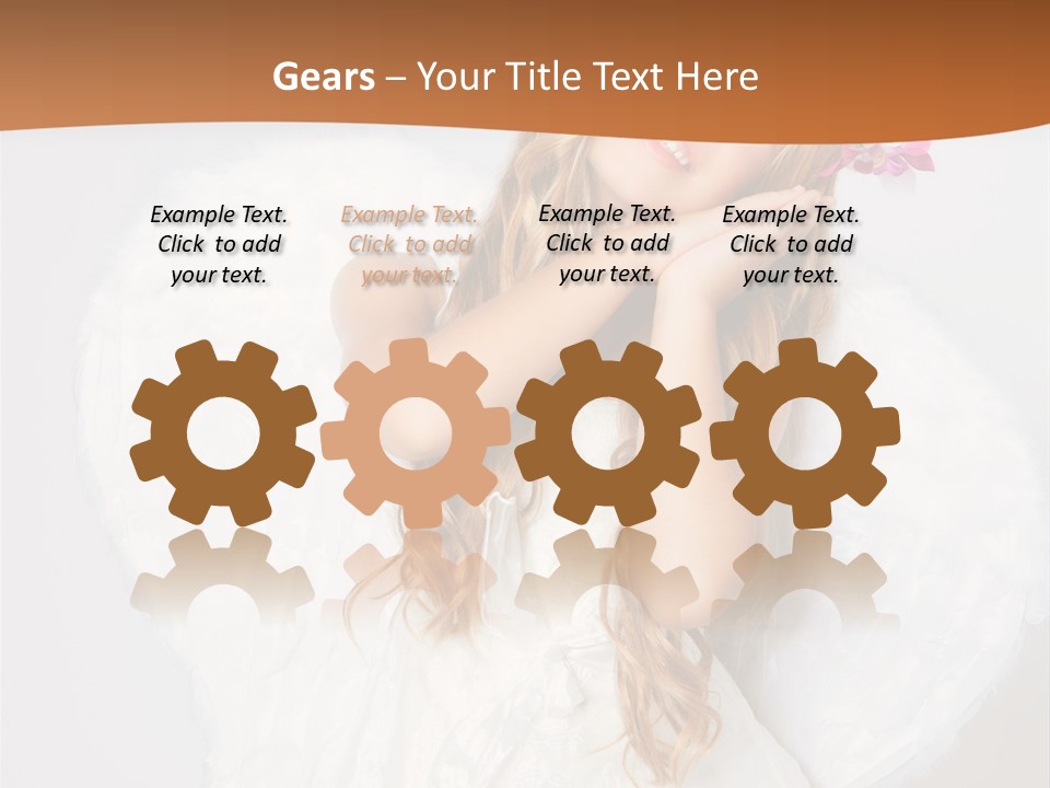 Beautiful Young Happy PowerPoint Template