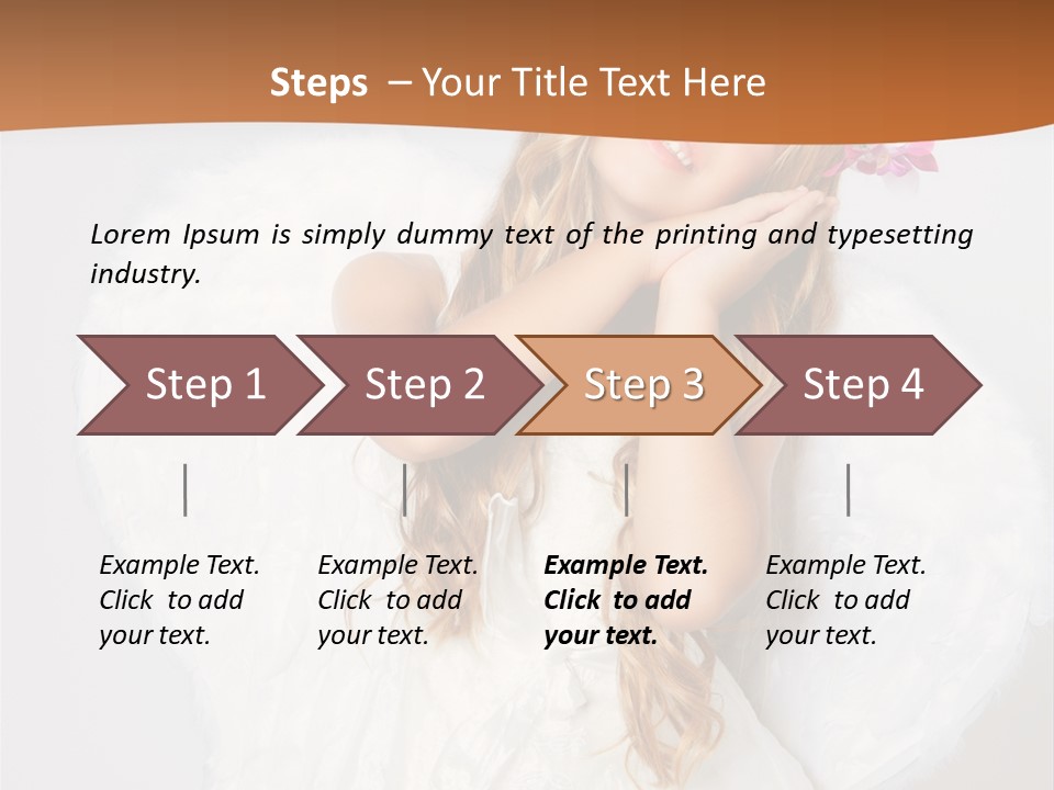 Beautiful Young Happy PowerPoint Template