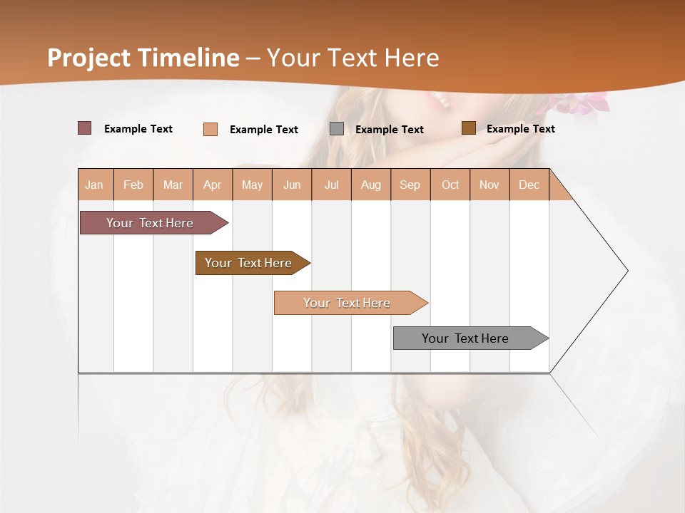Beautiful Young Happy PowerPoint Template