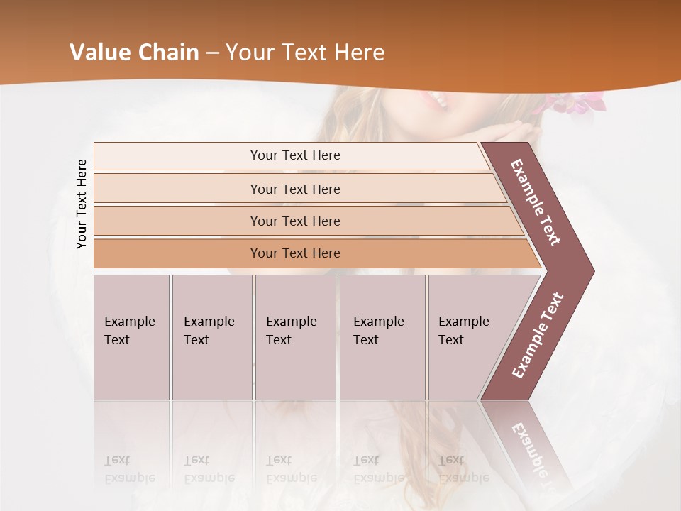 Beautiful Young Happy PowerPoint Template
