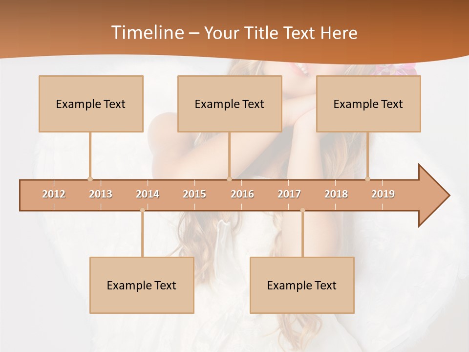 Beautiful Young Happy PowerPoint Template