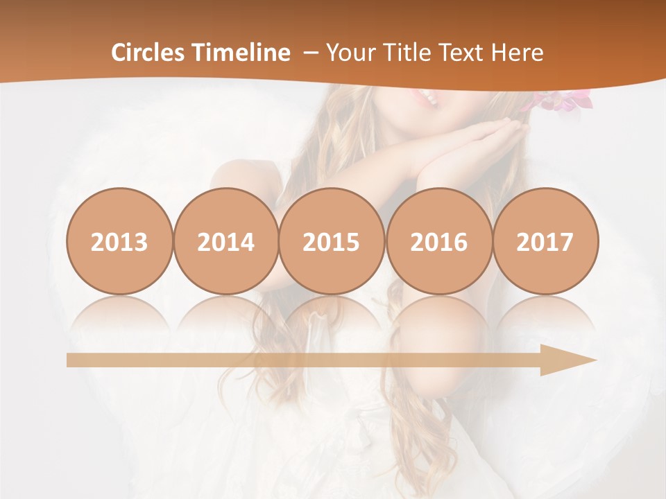 Beautiful Young Happy PowerPoint Template