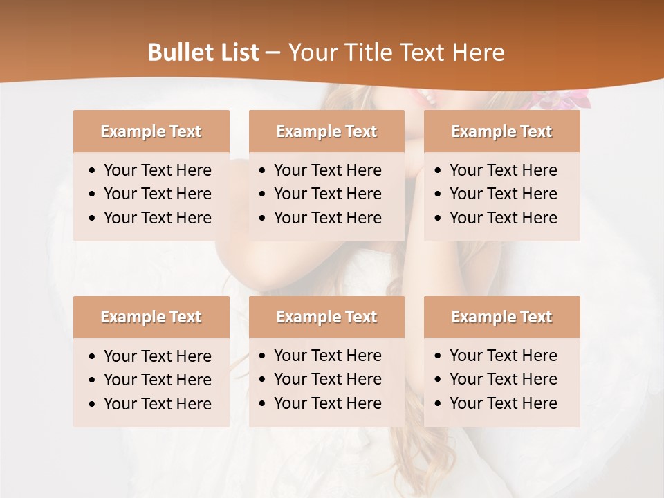 Beautiful Young Happy PowerPoint Template