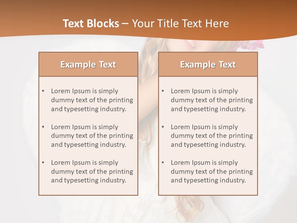 Beautiful Young Happy PowerPoint Template