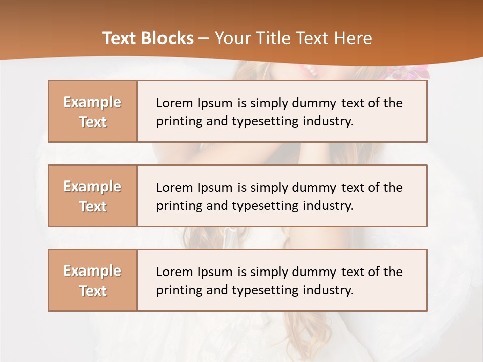 Beautiful Young Happy PowerPoint Template