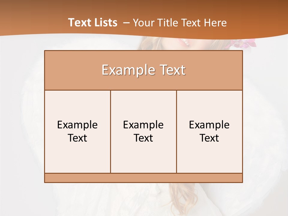 Beautiful Young Happy PowerPoint Template