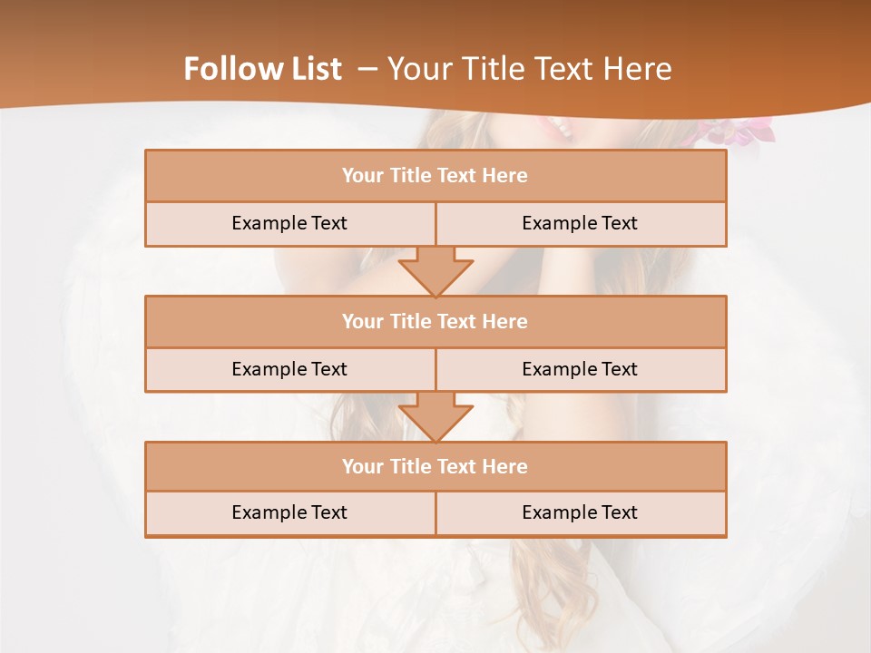 Beautiful Young Happy PowerPoint Template