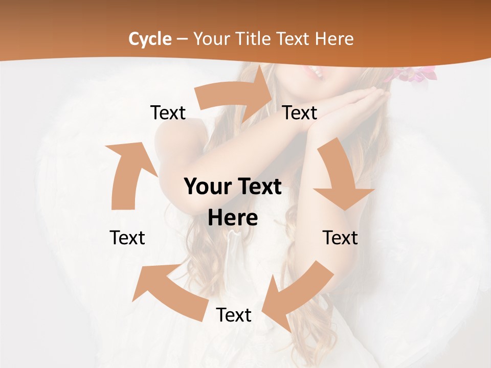 Beautiful Young Happy PowerPoint Template