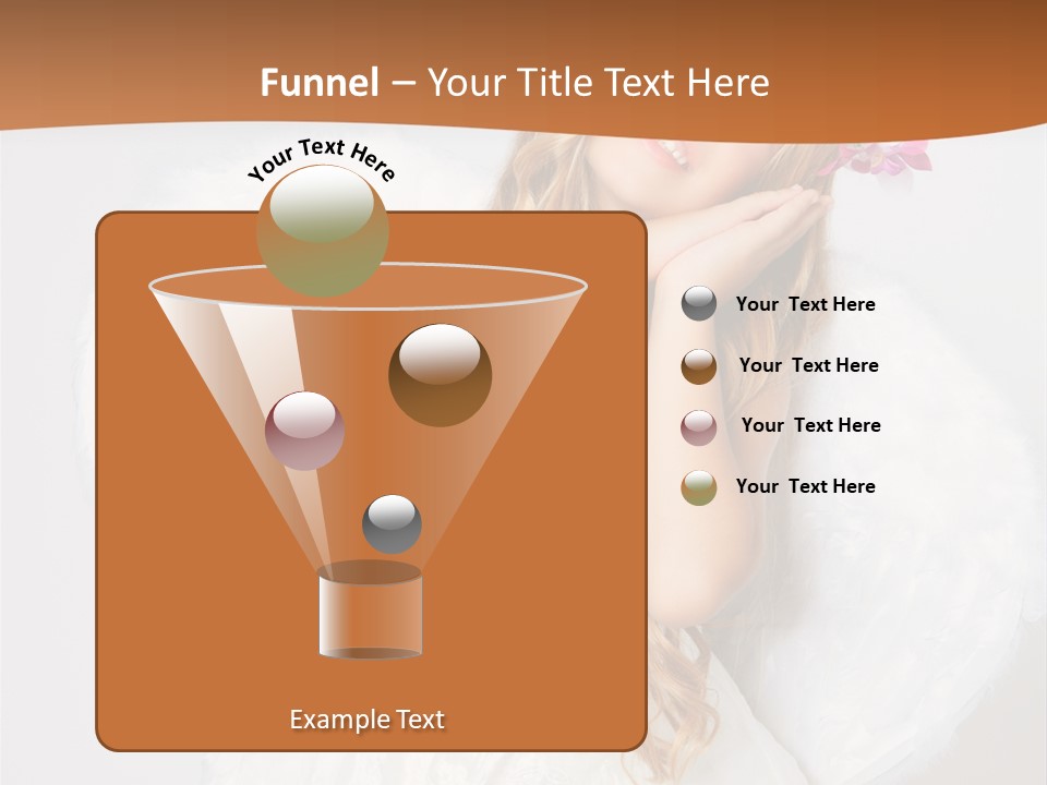 Beautiful Young Happy PowerPoint Template