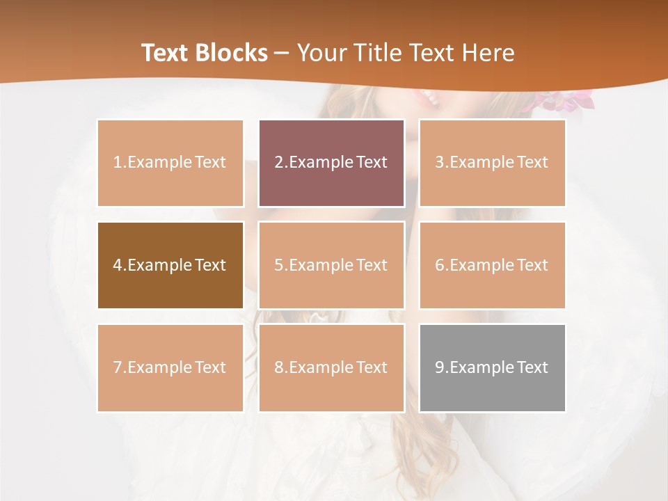 Beautiful Young Happy PowerPoint Template