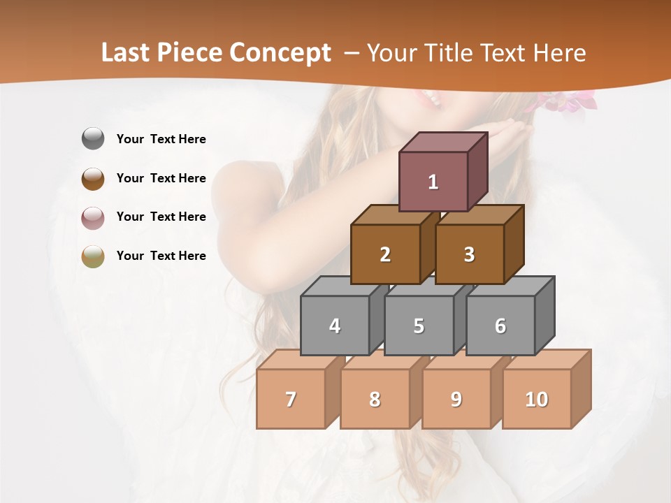 Beautiful Young Happy PowerPoint Template