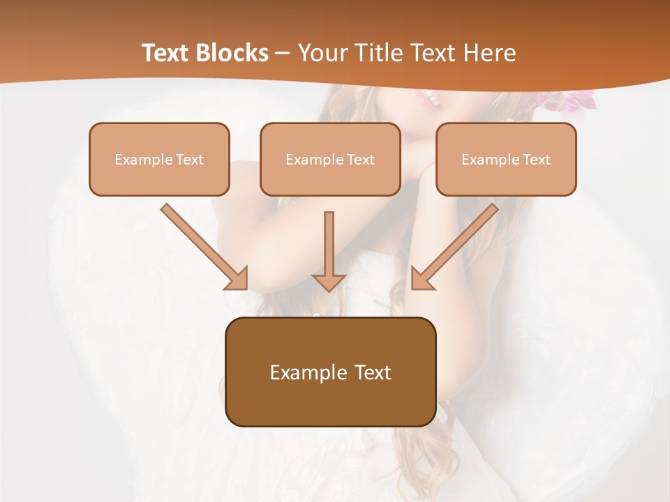 Beautiful Young Happy PowerPoint Template