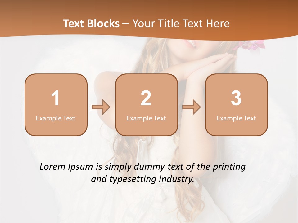 Beautiful Young Happy PowerPoint Template