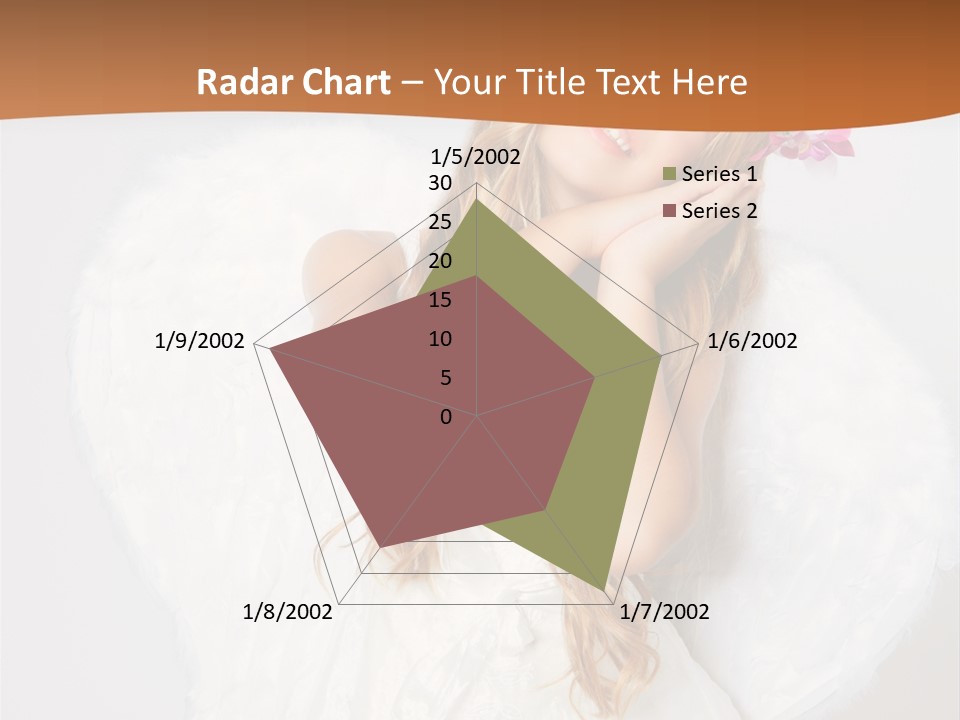 Beautiful Young Happy PowerPoint Template
