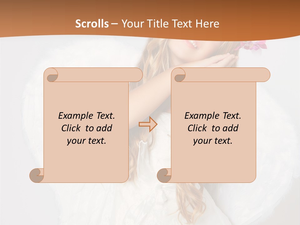Beautiful Young Happy PowerPoint Template