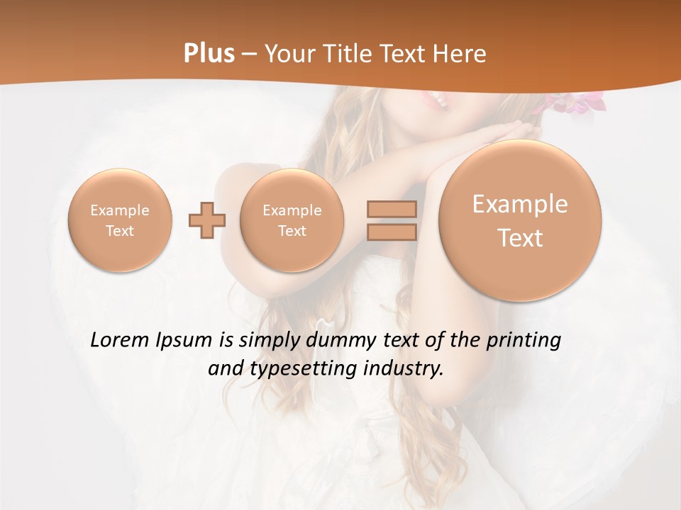Beautiful Young Happy PowerPoint Template