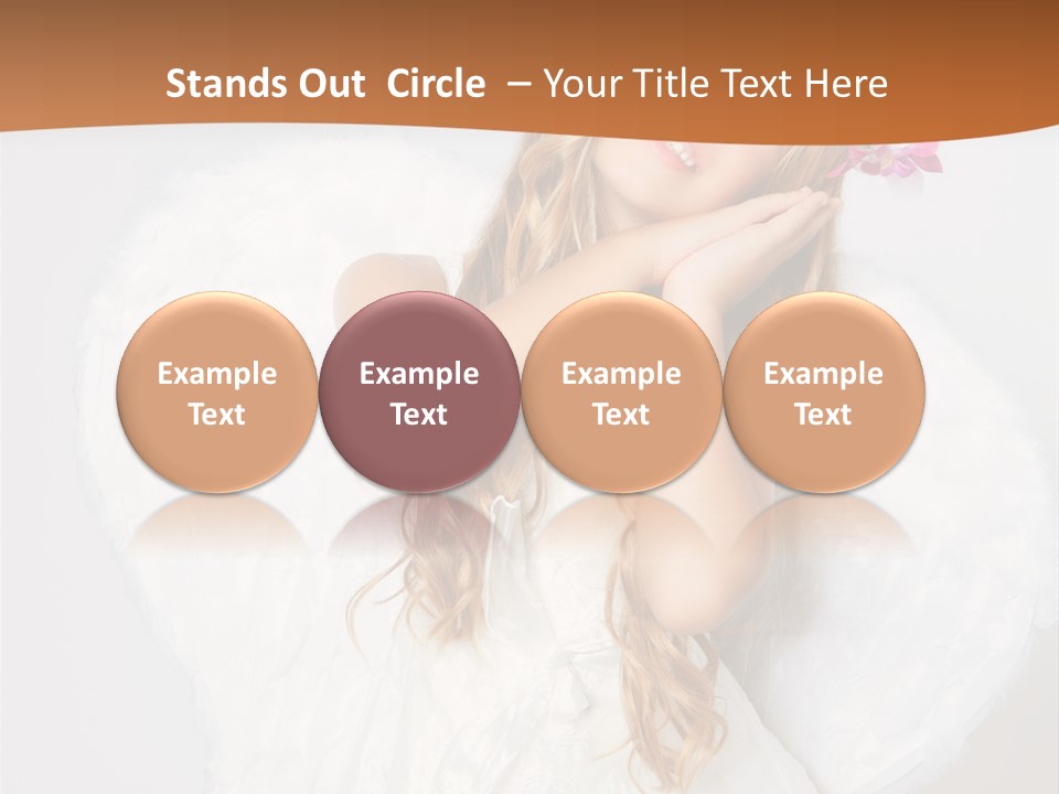 Beautiful Young Happy PowerPoint Template