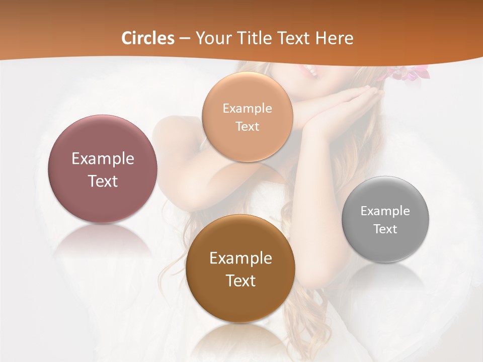 Beautiful Young Happy PowerPoint Template