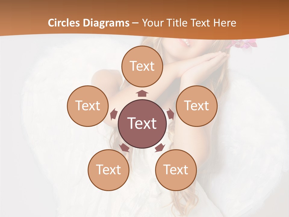 Beautiful Young Happy PowerPoint Template