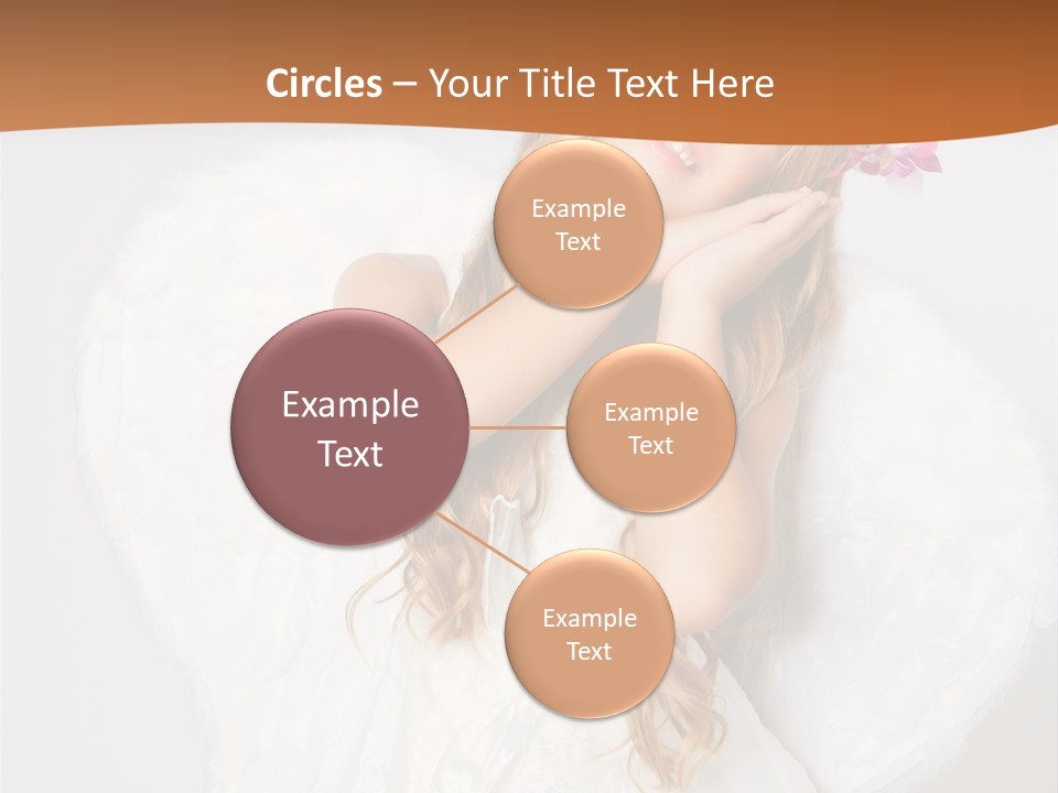 Beautiful Young Happy PowerPoint Template