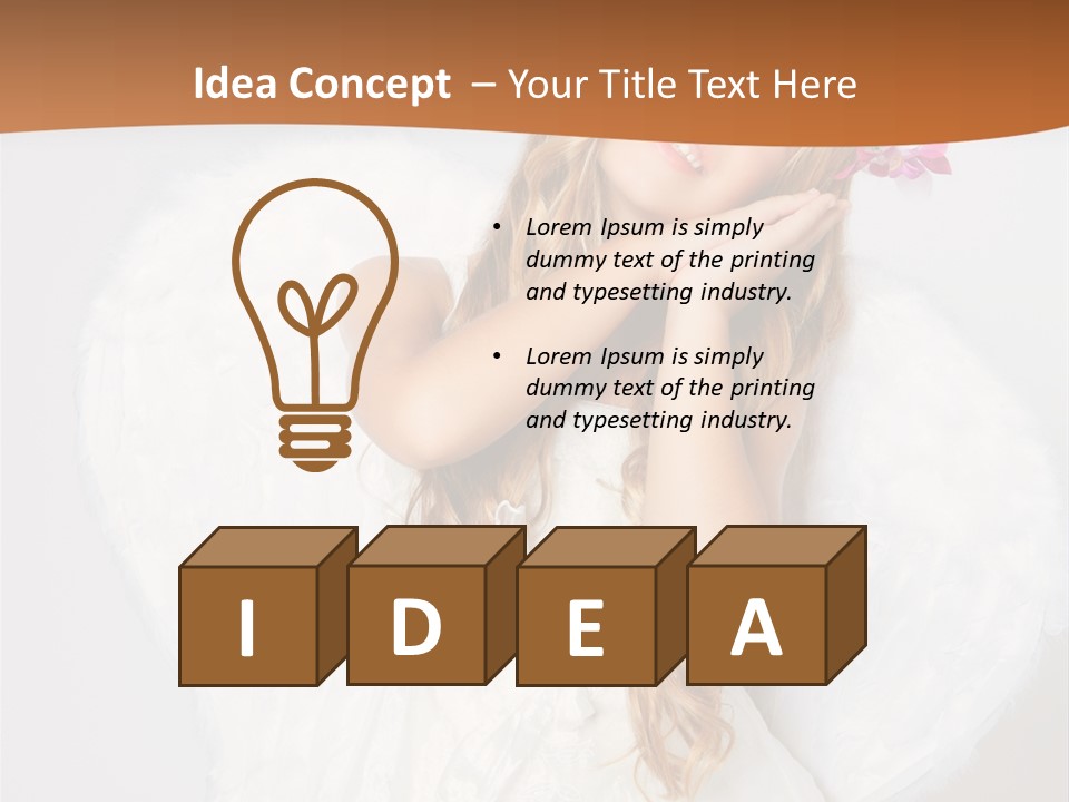 Beautiful Young Happy PowerPoint Template