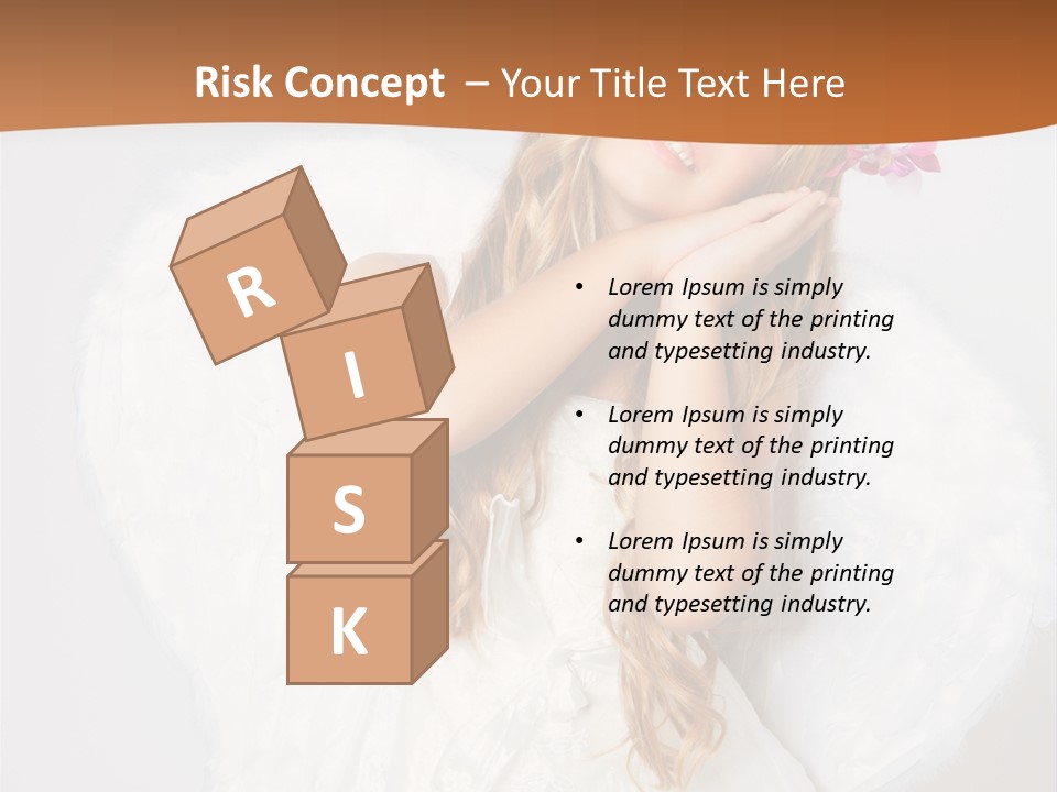 Beautiful Young Happy PowerPoint Template