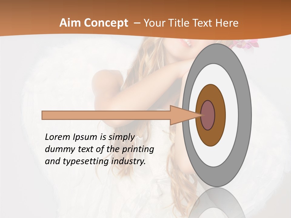 Beautiful Young Happy PowerPoint Template