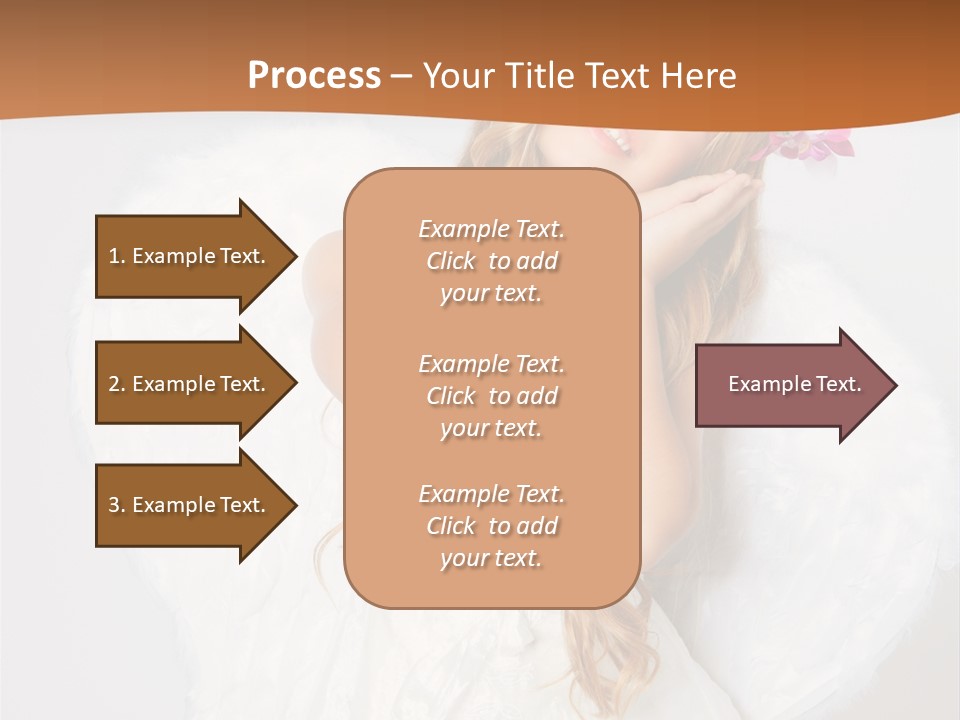 Beautiful Young Happy PowerPoint Template