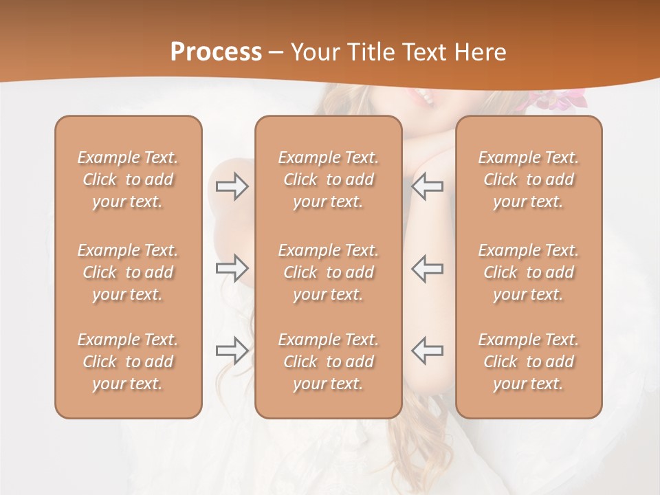 Beautiful Young Happy PowerPoint Template