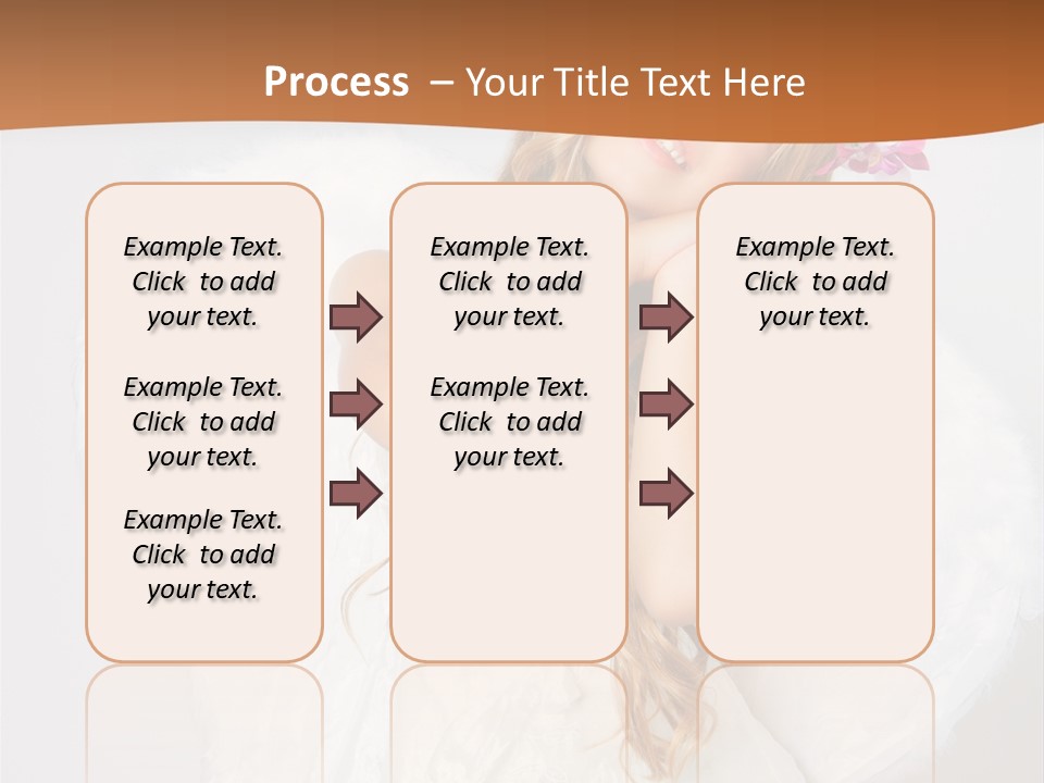 Beautiful Young Happy PowerPoint Template