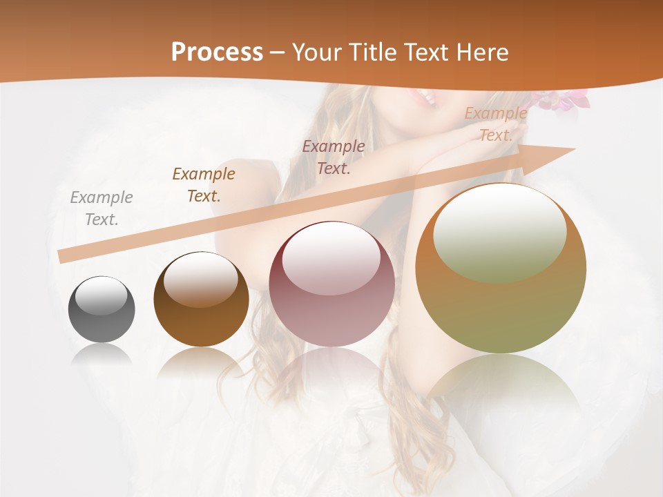 Beautiful Young Happy PowerPoint Template