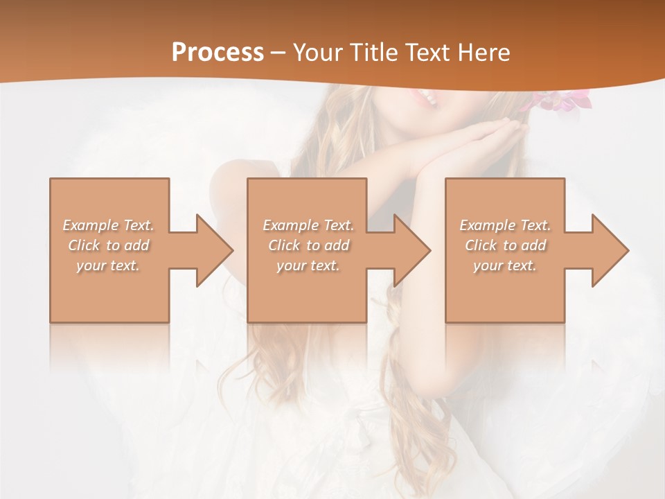 Beautiful Young Happy PowerPoint Template