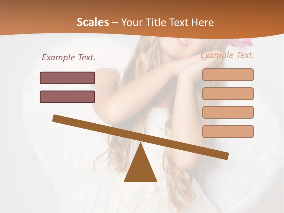 Beautiful Young Happy PowerPoint Template