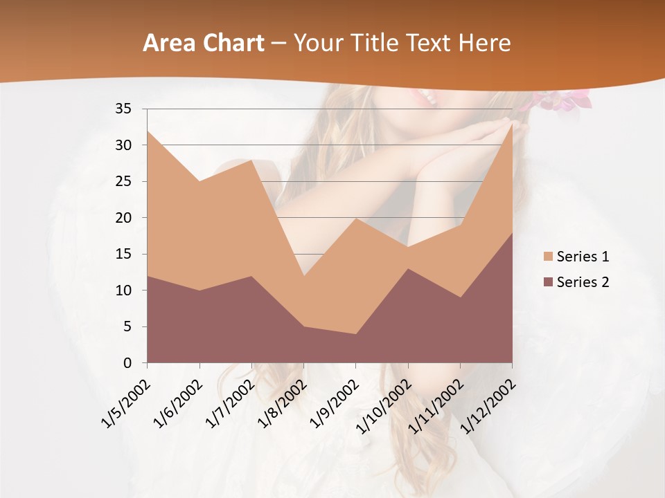Beautiful Young Happy PowerPoint Template