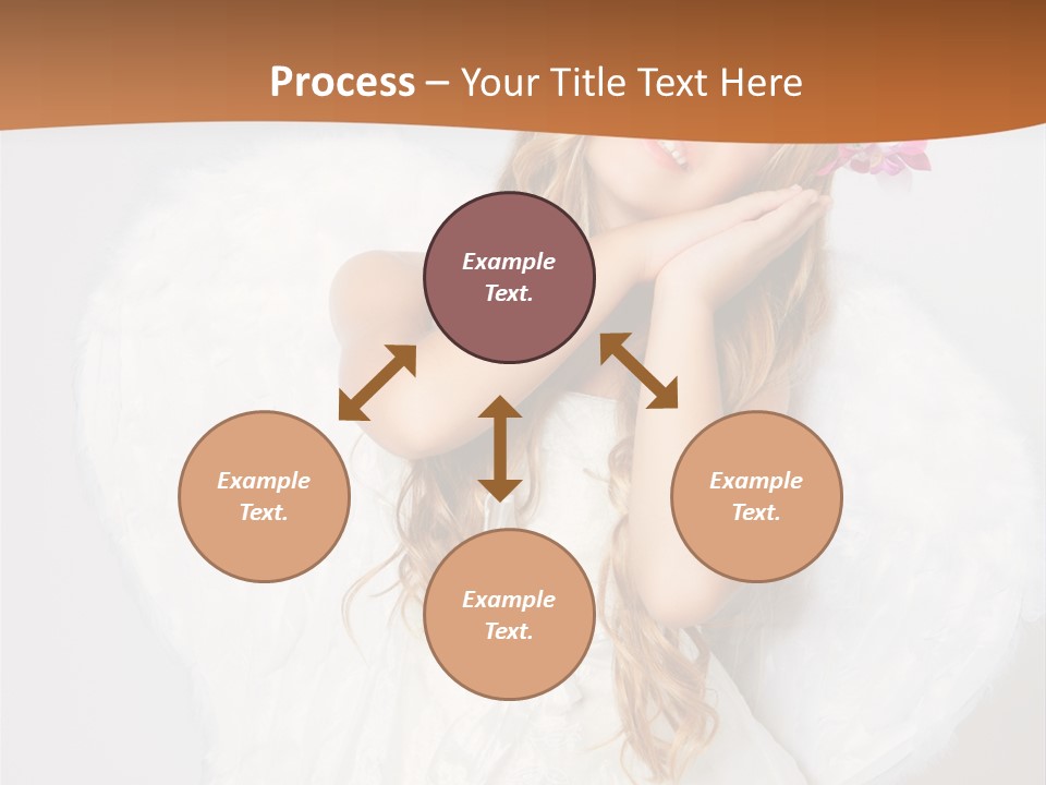 Beautiful Young Happy PowerPoint Template