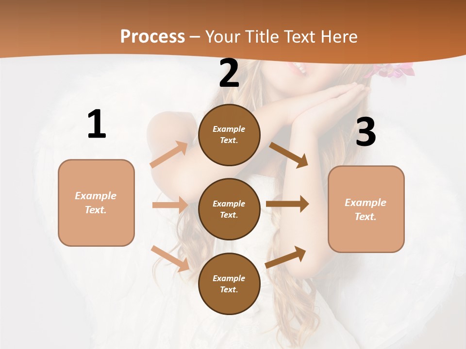 Beautiful Young Happy PowerPoint Template