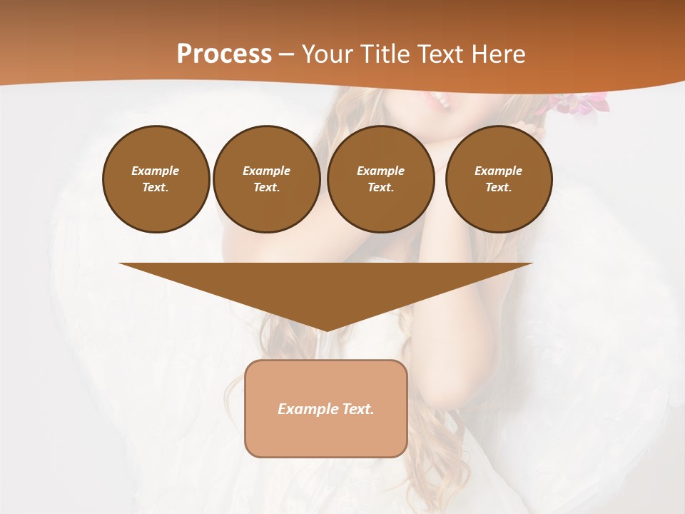 Beautiful Young Happy PowerPoint Template