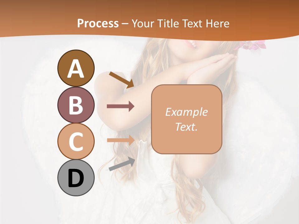 Beautiful Young Happy PowerPoint Template