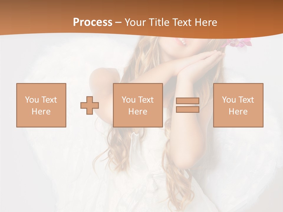 Beautiful Young Happy PowerPoint Template