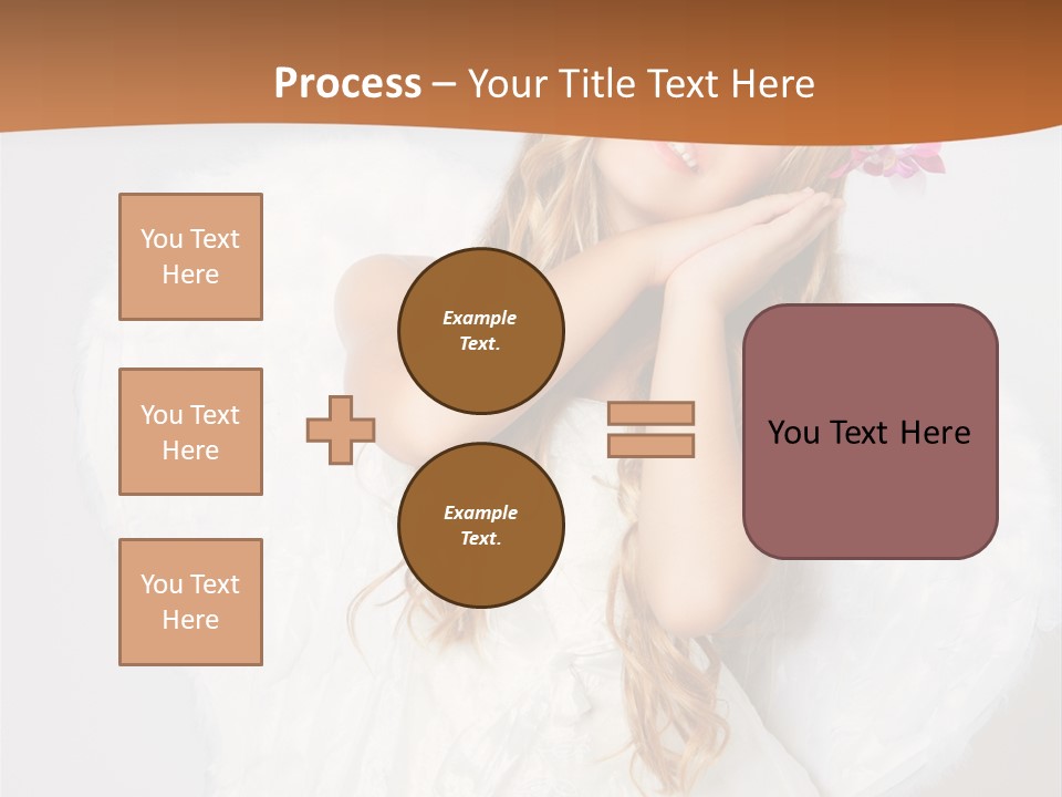 Beautiful Young Happy PowerPoint Template